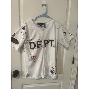 Watson Studios “DÉPT.” Baseball Jersey White XS – De La Watson Shirt